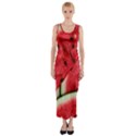 Watermelon, Fruit, Green, Red Fitted Maxi Dress View1