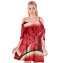 Watermelon, Fruit, Green, Red Cutout Spaghetti Strap Chiffon Dress View1