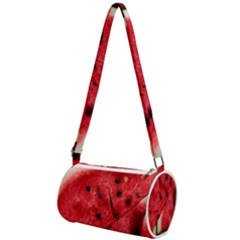 Watermelon, Fruit, Green, Red Mini Cylinder Bag