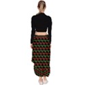 Geometric Abstract Pattern Line Asymmetrical Ruffle Hem Skirt  View4