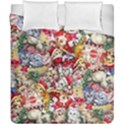 Pattern Kitten Christmas Duvet Cover Double Side (California King Size) View1