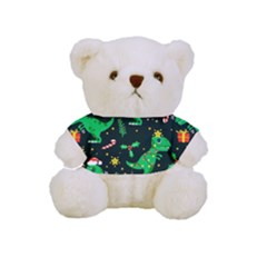 Christmas Funny Pattern Dinosaurs Full Print Tee For Cuddly Teddy Bear by Ket1n9