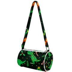 Christmas Funny Pattern Dinosaurs Mini Cylinder Bag