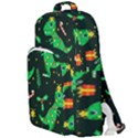 Christmas Funny Pattern Dinosaurs Double Compartment Backpack View1