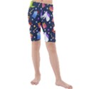 Colorful Funny Christmas Pattern Kids  Mid Length Swim Shorts View1