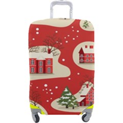 Christmas New Year Seamless Pattern Luggage Cover (large) by Ket1n9