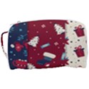 Flat Design Christmas Pattern Collection Art Toiletries Pouch View3