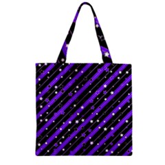 Christmas Paper Star Texture Zipper Grocery Tote Bag