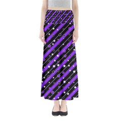 Christmas Paper Star Texture Full Length Maxi Skirt