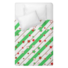 Christmas Paper Stars Pattern Texture Background Colorful Colors Seamless Duvet Cover Double Side (single Size)