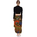 Swirl Vortex Emoji Cyclone Motion Art Asymmetrical Ruffle Hem Skirt  View4