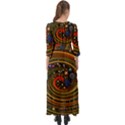 Swirl Vortex Emoji Cyclone Motion Art Button Up Maxi Dress View2