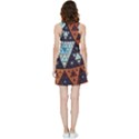 Fractal Triangle Geometric Abstract Pattern Inside Out Reversible Sleeveless Dress View2