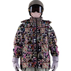 Spanish Gothic Girls Pattern Women s Zip Ski And Snowboard Waterproof Breathable Jacket by violetheavensky