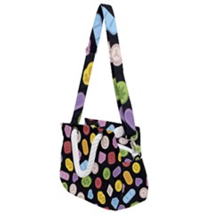 Ecstasy Pills Pattern Rope Handles Shoulder Strap Bag