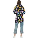 Ecstasy pills pattern Women s Long Oversized Pullover Hoodie View2