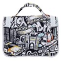 New York City Nyc Broadway Doodle Art Satchel Handbag View3