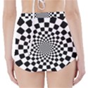 Geomtric Pattern Illusion Shapes High-Waisted Bikini Bottoms View2