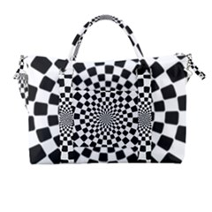 Geomtric Pattern Illusion Shapes Carry-on Travel Shoulder Bag by Grandong