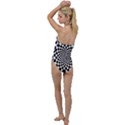 Geomtric Pattern Illusion Shapes Go with the Flow One Piece Swimsuit View2