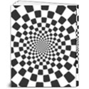 Geomtric Pattern Illusion Shapes 8  x 10  Softcover Notebook View2