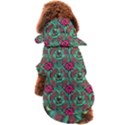 Retro 1880s Flowers Pattern 3 Dog Coat View2