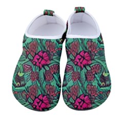 Retro 1880s Flowers Pattern 3 Men s Sock-style Water Shoes by violetheavensky