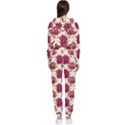 Retro 1880s Flowers Pattern 21 Cropped Zip Up Lounge Set View2