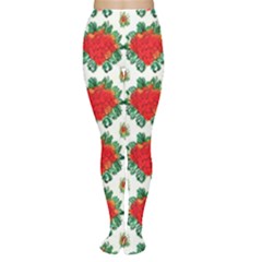 Retro 1880s Flowers Pattern 13 Tights