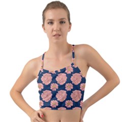 Retro 1880s Flowers Pattern 16 Mini Tank Bikini Top