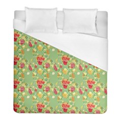 Retro 1880s Flowers Pattern 17 Duvet Cover (full/ Double Size) by violetheavensky