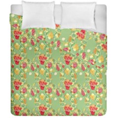 Retro 1880s Flowers Pattern 17 Duvet Cover Double Side (california King Size) by violetheavensky