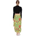 Retro 1880s Flowers Pattern 17 Asymmetrical Ruffle Hem Skirt  View4