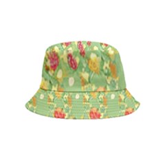 Retro 1880s Flowers Pattern 17 Bucket Hat (kids)