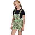 Retro 1880s Flowers Pattern 24 Kids  Short Overalls View2