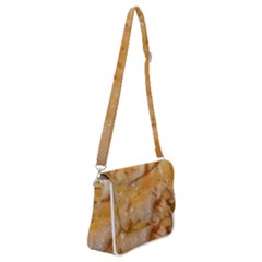 Homemade Flan Extreme Close-up Texture Shoulder Bag With Back Zipper by dflcprintsclothing