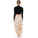 shells pattern Asymmetrical Ruffle Hem Skirt  View4