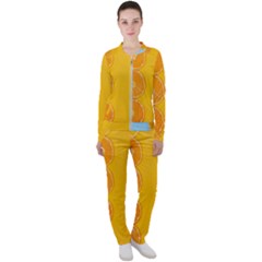 Orange, Slices, Fruit, Citrus Casual Jacket And Pants Set by kyorashop23