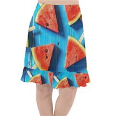 Watermelons, Fruits Fishtail Chiffon Skirt by kyorashop23