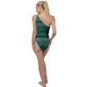 Christmas Knit Digital To One Side Swimsuit View2