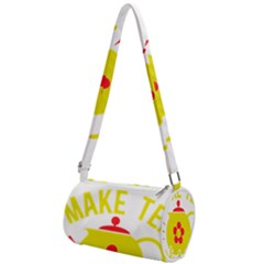 Make Tea Not War  Mini Cylinder Bag by ConteMonfrey