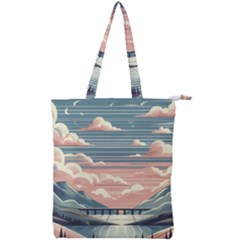 Artwork Painting Sculpture Nature Double Zip Up Tote Bag by Salmanaz77