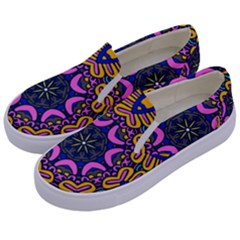 Mandala Fishes   Kids  Canvas Slip Ons by ConteMonfrey