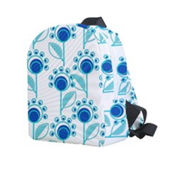 Blue Daisy Minimalist Leaves   Kids  Age 2-4 Lightweight Preschool Backpack by ConteMonfrey