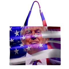 Donald Trump Flag Zipper Mini Tote Bag by vintagetrump