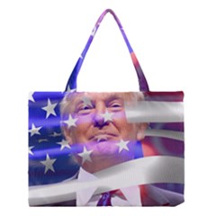 Donald Trump Flag Medium Tote Bag by vintagetrump