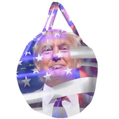 Donald Trump Flag Giant Round Zipper Tote by vintagetrump