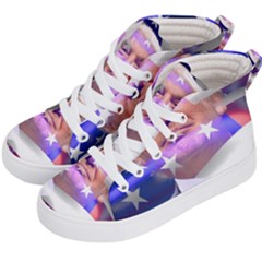 Donald Trump Flag Kids  Hi-top Skate Sneakers by vintagetrump