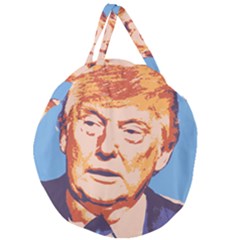 Orange Donald Trump Giant Round Zipper Tote by vintagetrump