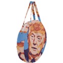 Orange Donald Trump Giant Round Zipper Tote View3